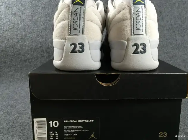 Reps TB 308317-002 Air Jordan 12 Suede Grey Low 0504